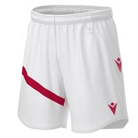 Shen Eco Match Day Shorts WHT/RED S Teknisk shorts i ECO-tekstil - Unisex