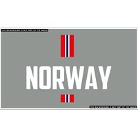 Norway m/ flagg N Transfermerke 250mm x 199mm