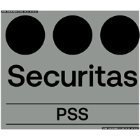IK Start Securitas Logo Sort  N Transfermerke 100mm x 82mm
