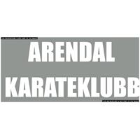 Arendal Karateklubb Stor txt logo N Transfermerke 240mm x 100mm