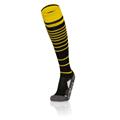 Target Socks BLK/YEL L Stripete høye fotballsokker - Unisex