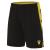 Tempel Match Day Short BLK/YEL XS Teknisk kampshorts - Unisex 