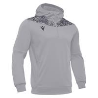 Ishtar Hoody 1/4 Zip Top SØLV/GRÅ 3XS Treningsgenser med hette - Unisex