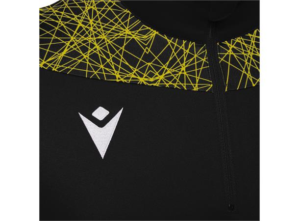 Tagus 1/4 Zip Top SORT/GUL XXL Teknisk treningsgenser - Unisex 