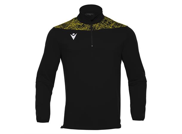 Tagus 1/4 Zip Top SORT/GUL XXL Teknisk treningsgenser - Unisex 
