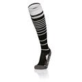 Target Socks BLK/WHT XL Stripete høye fotballsokker - Unisex