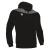 Ishtar Hoody 1/4 Zip Top SORT/HVIT 3XS Treningsgenser med hette - Unisex 