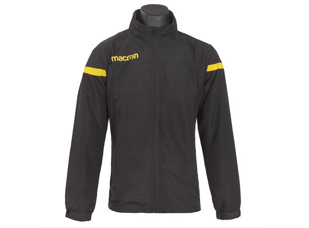 Macron FullZip Showerjacket BLK/YEL L Vannavvisende jakke 