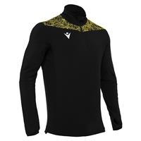 Tiber 1/4 Zip Top BLK/YEL L Stilren treningsgenser - Unisex