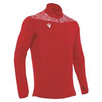 Tiber 1/4 Zip Top RØD/HVIT S Stilren treningsgenser - Unisex