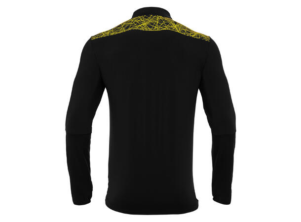 Tiber 1/4 Zip Top BLK/YEL M Stilren treningsgenser - Unisex 