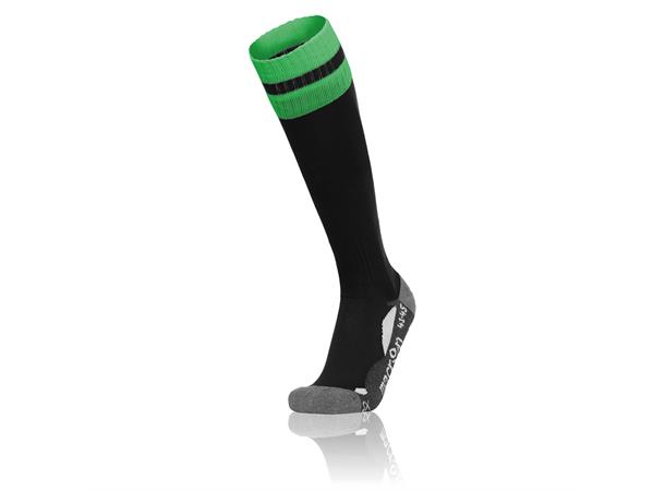 Azlon Socks BLK/GRN S Fotballsokker - Unisex 