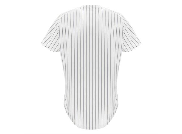 Diamond Evo Baseball Jersey WHT/NAV L Klassisk Baseballdrakt 