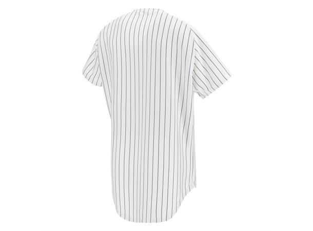 Diamond Evo Baseball Jersey WHT/NAV L Klassisk Baseballdrakt 
