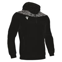 Ishtar Hoody 1/4 Zip Top SORT/HVIT M Treningsgenser med hette - Unisex