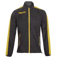 Macron FullZip Windbreaker BLK/YEL L Overtrekksjakke