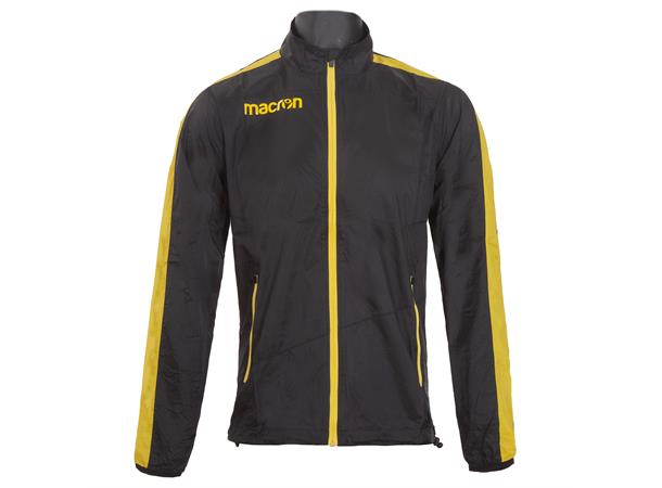 Macron FullZip Windbreaker BLK/YEL L Overtrekksjakke 