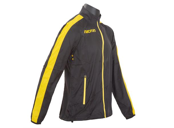 Macron FullZip Windbreaker BLK/YEL L Overtrekksjakke 