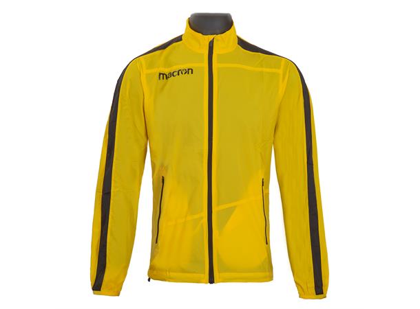 Macron FullZip Windbreaker YEL/BLK L Overtrekksjakke 