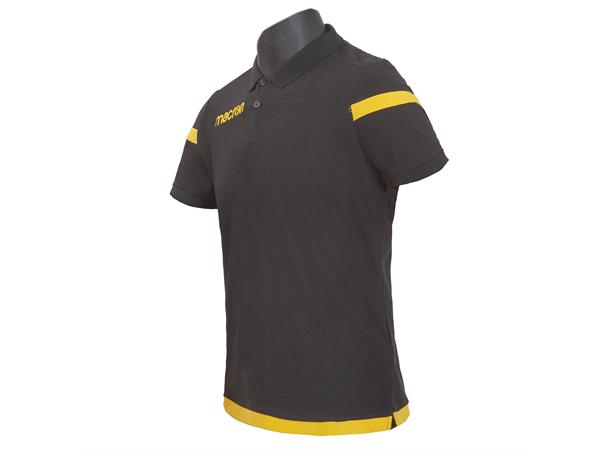 Macron Travel Polo Piquet BLK/YEL S Poloskjorte 