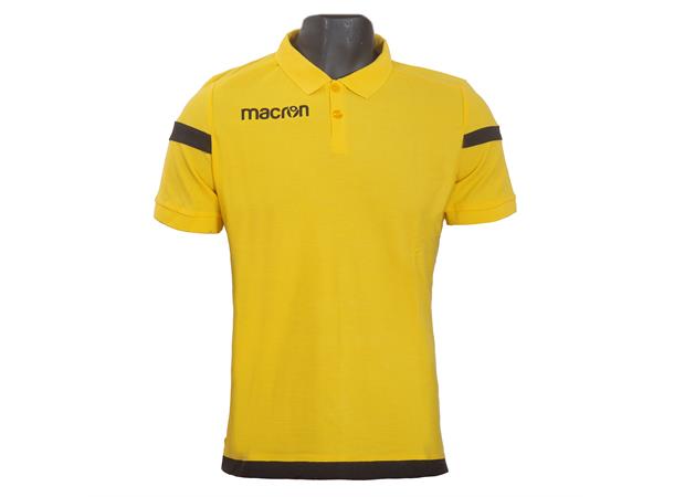 Macron Travel Polo Piquet YEL/BLK L Poloskjorte 