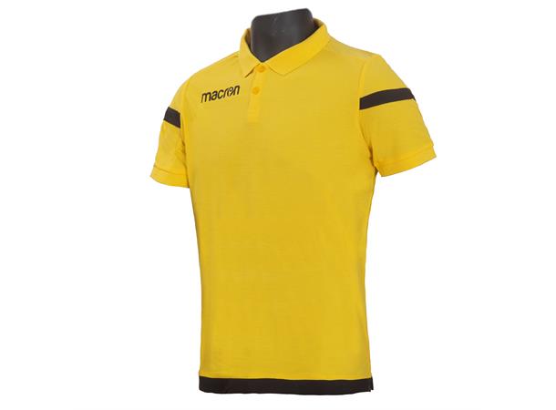 Macron Travel Polo Piquet YEL/BLK L Poloskjorte 