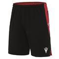 Tempel Match Day Short BLK/RED XS Teknisk kampshorts - Unisex