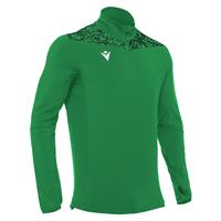 Tiber 1/4 Zip Top GRØNN/SORT S Stilren treningsgenser - Unisex