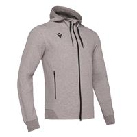 Zither Full Zip Hoody GRY S Hettejakke i myk bomullsmiks