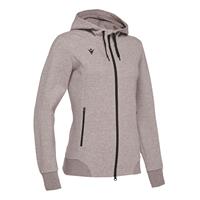 Lyre Full Zip Hooded Dame GREY XXL Hettejakke i bomullsmiks