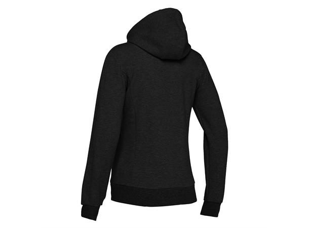 Lyre Full Zip Hooded Jacket W BLK L Hettejakke i bomullsmiks til dame 