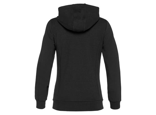 Lyre Full Zip Hooded Jacket W BLK L Hettejakke i bomullsmiks til dame 