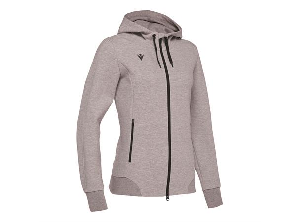 Lyre Full Zip Hooded Jacket W GRY 3XL Hettejakke i bomullsmiks til dame 