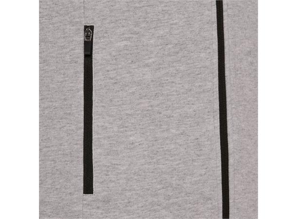 Lyre Full Zip Hooded Jacket W GRY 3XL Hettejakke i bomullsmiks til dame 