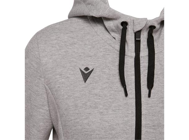 Lyre Full Zip Hooded Jacket W GRY 3XL Hettejakke i bomullsmiks til dame 