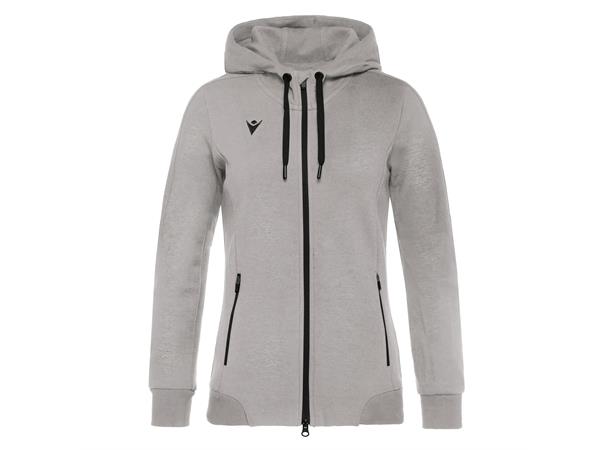 Lyre Full Zip Hooded Jacket W GRY 3XL Hettejakke i bomullsmiks til dame 