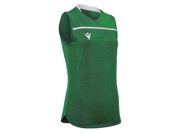 Thallium Shirt Woman SL GRN/WHT M Teknisk armløs volleyballdrakt for dame 
