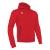 Cello Full Zip Hooded Sweatshirt RED L Hettejakke i børstet fleece - Unisex 