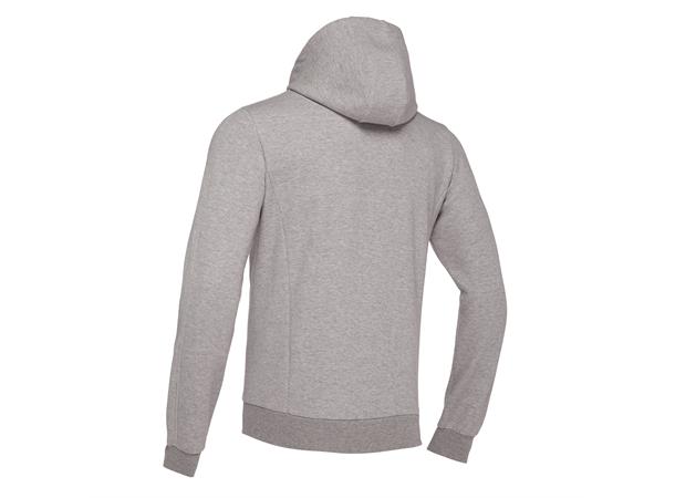 Zither Full Zip Hoody GRY 4XL Hettejakke i myk bomullsmiks 