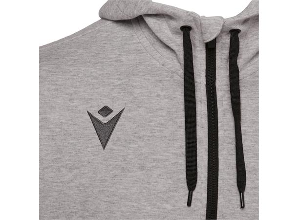 Zither Full Zip Hoody GRY 4XL Hettejakke i myk bomullsmiks 