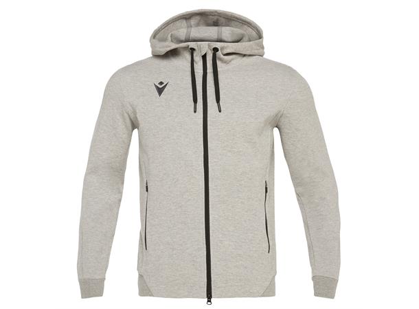 Zither Full Zip Hoody GRY 4XL Hettejakke i myk bomullsmiks 