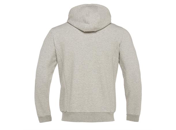 Zither Full Zip Hoody GRY 4XL Hettejakke i myk bomullsmiks 
