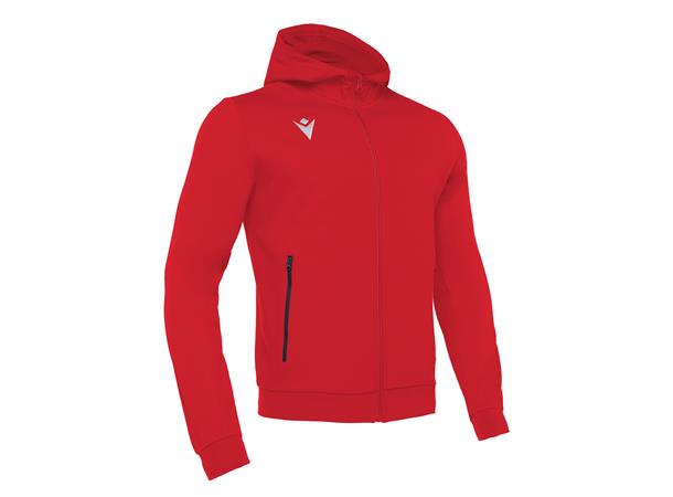 Cello Full Zip Hooded Sweatshirt RED XL Hettejakke i børstet fleece - Unisex 