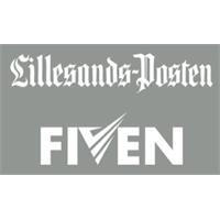 Lillesand Posten + Fiven Hvit N Transfermerke