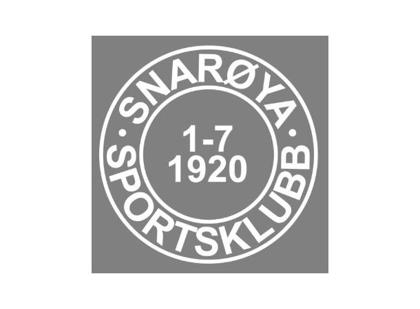 Snarøya Klubblogo Hvit N Transfermerke 70mm x 70mm 