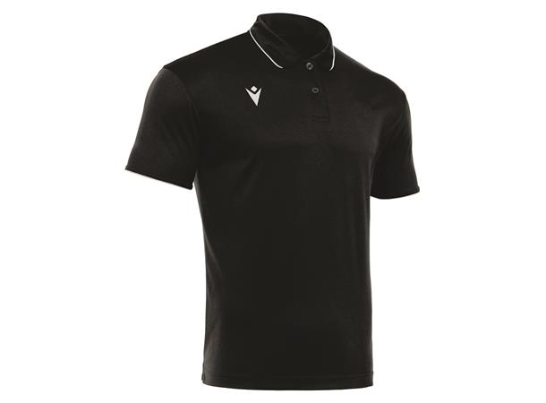 Draco Hero Polo BLK/WHT XL Poloskjorte i elastisk stoff 