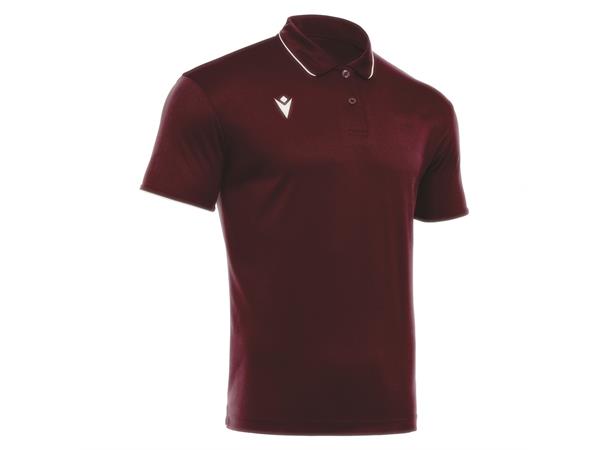 Draco Hero Polo CRD/WHT M Poloskjorte i elastisk stoff 