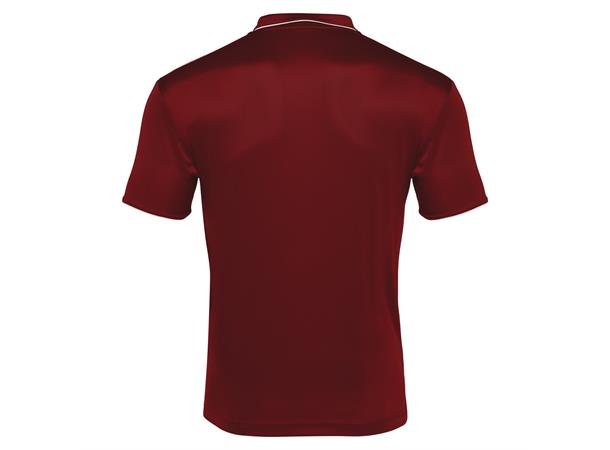Draco Hero Polo CRD/WHT M Poloskjorte i elastisk stoff 