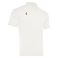 Draco Hero Polo HVIT/GRÅ L Poloskjorte i elastisk stoff