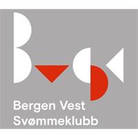Bergen Vest SK Klubblogo Hvit/Rød 8 N Transfermerke 80mm x 83mm
